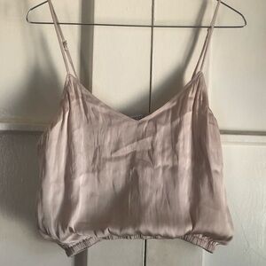 Champagne bubble crop top